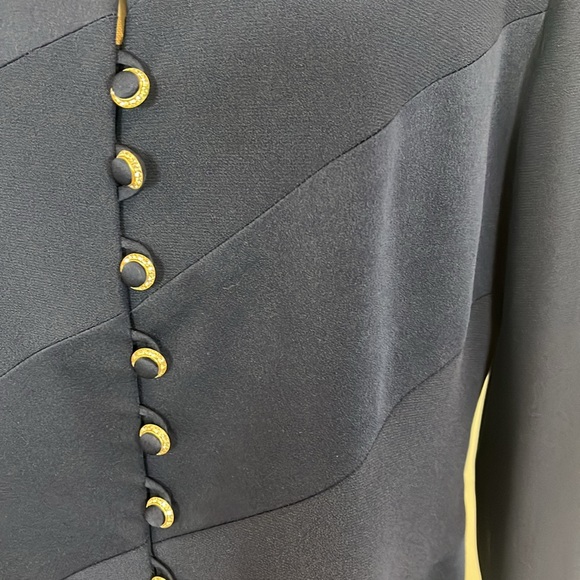 Frascara Vintage Navy Blue Evening Blazer Jacket - Picture 8 of 12